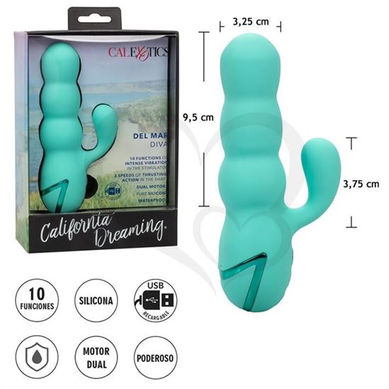 Vibrador con movimiento y carga usb